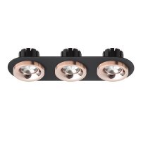 SHARM R III zápustná černá měď/měď 230V LED 3x10W 24° 3000K RENDL R13248