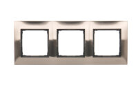Rámeček 3-násobný kovový Simon 54 Premium, IP20/IP44,nerez. kov DR3/61