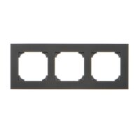 Rámeček 3 násobný černá matná KONTAKT SIMON TRD3.163/149