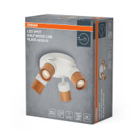 LED SPOT HALF WOOD LINE PL 4XGU10WT OSRA
