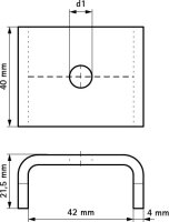 Strut Podložka ''U'' BUP 9mm WALRAVEN 66588009