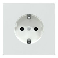 Zásuvka Merten D-Life 250V/16A SCHUKO clonky bezšroubová Lotus White