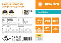 LED panel SURFACE 674 32W ML 93040 LEDVANCE 4099854729935