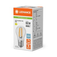 Světelný zdroj LED CLASSIC P DIM P 5.9W 865 Clear E27 LEDVANCE 4099854778421