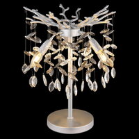 Stolní lampa QUEENA stříbro 3xE14, max. 40W 230V GLOBO 64138TS