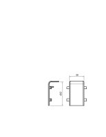 OBO SKL-SA50DBU Kryt spoje, 50mm, buk, Polyvinylchlorid, PVC