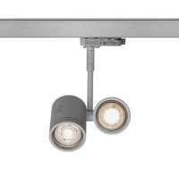 BEEBA II pro tříokr. lištu stříbrnošedá 230V GU10 2x35W RENDL R12312