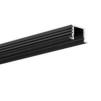 LED hliníkový profil KLUŚ PDS-4-K černá 1m /B3776K7_1m/ ALUMIA A03776A07_1