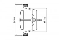 Maico 0151.0371 TFA 15 ventil talířový kovový