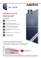 Solární fotovoltaický panel AXITEC XL HC AC-450MH/144V 450 Wp stříbrnýrám