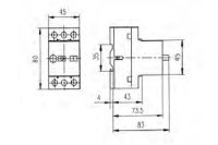 Motorový spouštěč MS25 3p 50kA (230V) 0,1-0,16A Irm=2A ETI 004600010