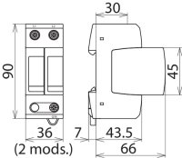 Svodič přepětí Typ 2 DEHNguard M 908190