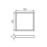 Rámeček pro LED panel ADTR-H 6060 W 29843 Kanlux