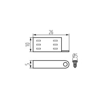 NEON MOUNTING CLIP Montážní držák (20ks v balení) KANLUX 37229