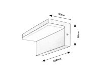 ZARAGOZA LED 10W IP54 černá RABALUX 77092