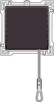 Středový kryt se šňůrovým mechanismem-DARK BROWN NIKO 124-63906