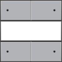 Středový kryt 4xbezpot.tlačítko 24V+LED/LABEL-STERLING NIKO 121-40350