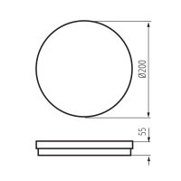 Přisazené LED svítidlo BENO ECO 20W CCT O B KANLUX 38383