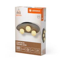 Dekorativní svítidlo LEDVANCE Decor Concrete Nest Ceiling 3XG9 Grey