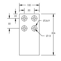 FleXbus Extender 100x10 for conductor 960, 1280 and 1810mm2 Type 2
