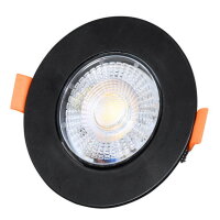 ZITA SMD kruh 9cm výklop.max.7W,IP20,560lm,CCT,černá ECOLITE LED-YL201/7W/CCT/CR