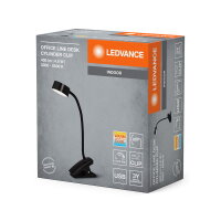 Stolní lampa Office Line Desk Cylinder Clip 4.8W TW Dimmable Black 4099854388460