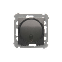 Stmívač s dálkovým ovládáním, (strojek s krytem)20500 W, 230V, antracit mat