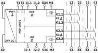 Bezpečnostní relé PSR-UNI-L-2X2NO-2DO-24DC-PI PHOENIX CONTACT 1487644
