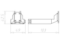 Úchyt montážní pro B1 PrefixŽ, do betonu KAISER 1211-00