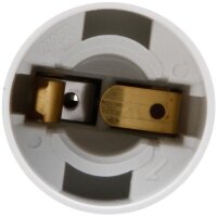 Objímka čelní-plastové provedení, hladký povrch bílá, E14  KOPP 211101008