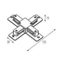 Křížová spojka TEAR 1F CON-X W KANLUX 45905