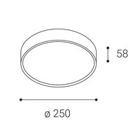 Venkovní svítidlo MIRA 25, W TRIAC 18W 3000K/3500K/4000K bílá LED2 1234251DT