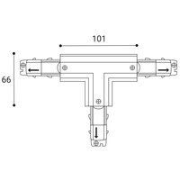 ECO TRACK RIGHT 2 T-CONNECTOR, W DALI LED2 7362101