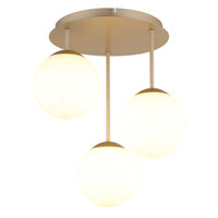 Stropní svítidlo HARMON šampaň 3x E14, max. 25W LED 230V GLOBO 47441-3CH