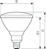 Philips Infražárovka IR PAR38E 150W 230V E27