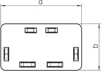 OBO WDKH-E40060RW Koncový díl pro kanál WDKH bezhalogen 40x60mm čistě bílá