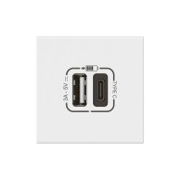 MOSAIC LINK USB NABÍJEČKA A+C 3A 15W 2 MODULY BÍLÁ LEGRAND 077570L