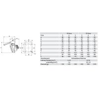 zásuvka vestavná 3-pólová, 32A / 230V, 6