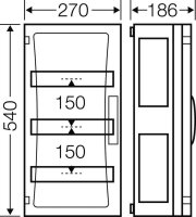 Jističová skříň ENYSTAR 36 modulových jednotek HENSEL FP 1349