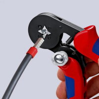 KNIPEX Samonastavitelné kleště pro lisování kabelových koncovek 180 mm