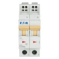 PLI-C13/2 Jistič PLI (bezšroubové svorky nahoře) char C 2-pólový 10kA 13A 101299