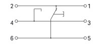 Modul spínačů, s přepínacím tlačítkem, Spínací napětí AC 250V, Průsvitná