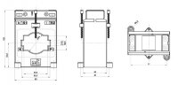 Měřící trafo 1862 CLB 6.92 500/5A 10VA 0,5S FS5 120% násuvné, 60x10, 50x30, d44