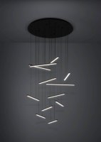 Závěsné svítidlo LINDOZA LED černá 12X8,4W EGLO 390351