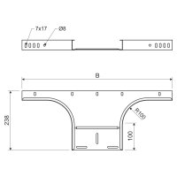 Odbočka 110x400 sendzimir (Jupiter) KOPOS OH 110X400_S