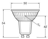 LEDVANCE LED PAR16 P 2.6W 840 GU10