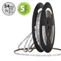 LED pásek SMD2835 modrý, 120LED/m, 9,6W/m, DC 24V, 300lm/m, IP20, 8mm, 50m