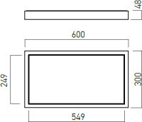 XCASE LED PANEL 30W 220-240V AC 4000K CR