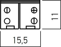XSTRIP LINEAR CONNECTION ELEMENT 8 mm WI