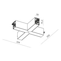 XROPE UGR SURF./SUSP. X-shape CONNECTOR